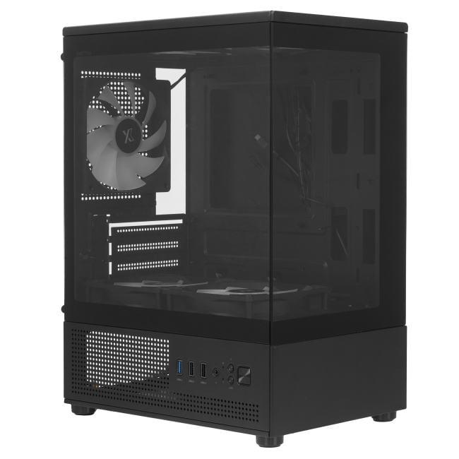 Miditower XASTRA Q300M 5ARGB <Q300M-5FC12A-C6> Black  MicroATX без БП