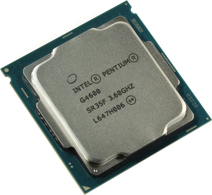 CPU Intel Pentium G4600 3.6 GHz/2core/SVGA HD Graphics 630/0.5+3Mb/51W/8GT/s LGA1151