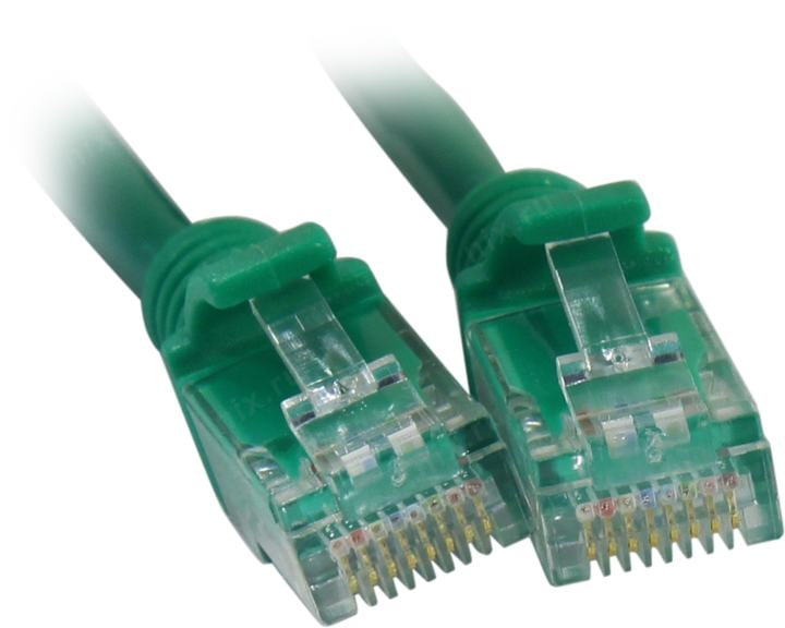 ExeGate <UTP-RJ45-RJ45-5e-1.5M-GN> Patch Cord UTP кат.5e, 1.5м,зелёный <EX258669RUS>