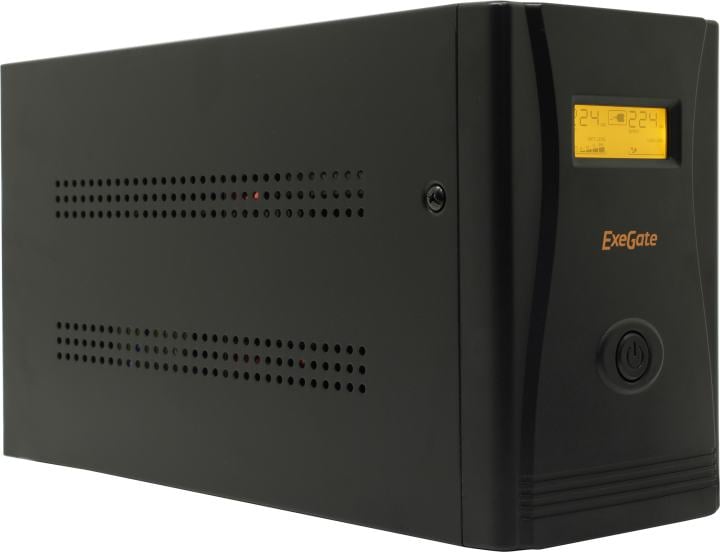 UPS 1200VA Exegate SpecialPro Smart <LLB-1200> <EP285494RUS> Schuko, LCD, защита  телефонной линии/RJ45, USB