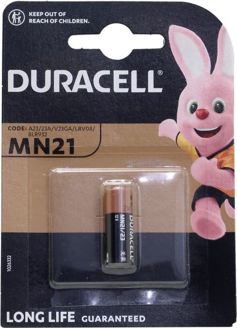 Батарейка Duracell MN21, 12V, alkaline