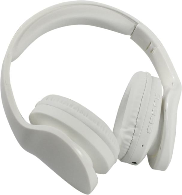Наушники с микрофоном Digma BT-17 <BT17W White> (Bluetooth 5.3, microSD,  с регулятором громкости)