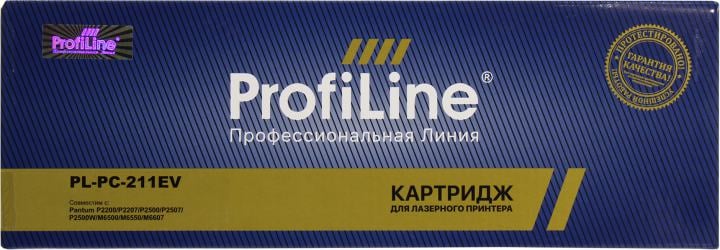 Заправочный комплект PL-PC-211EV для принтеров Pantum P2200/P2207/P2507/P2500W/P2200/P2207/P2507/P2500W (тонер 65гр + чип) ProfiLine