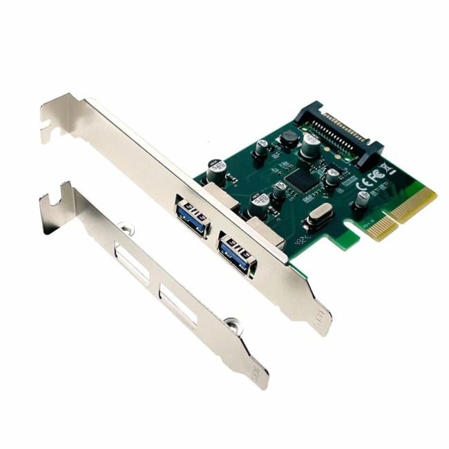 Контроллер PCI-E, USB 3.2 Gen2(2xUSB-A), модель  PCIeU2AGen2, Espada  PCIeU2AGen2