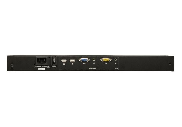 Консоль управления, для KVM-переключателей, электрон., 19", VGA+KBD+MOUSE+SPEAKER USB, с KVM-шнуром USB 1.8м, LCD экран 18.5", лат./рус. клав., (выход на вторую конс.;1368x768 60Hz;DDC2B;доп.порт USB A-типа Female)