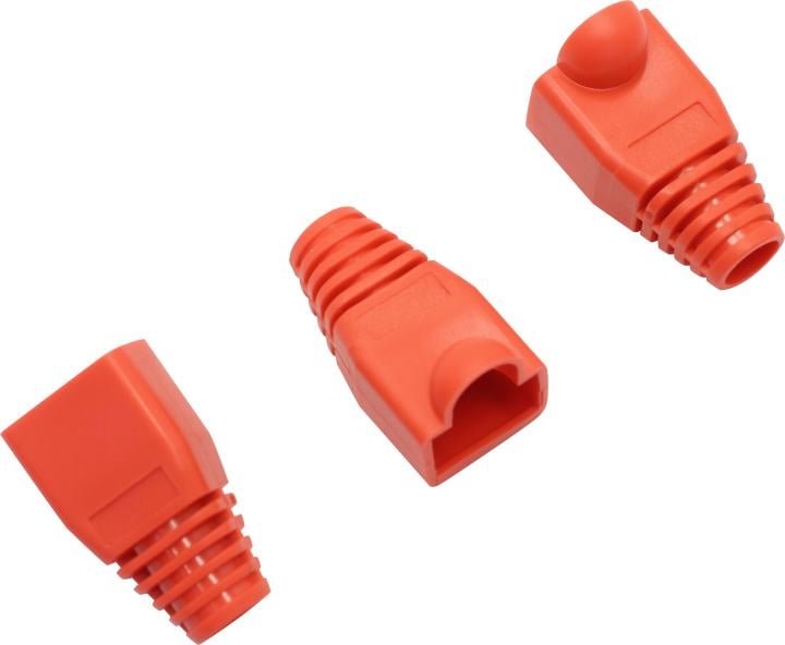 5bites <US016-RE> Колпачок изолирующий для коннектора RJ-45 (упаковка -  100 шт, красный)