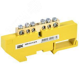 iEK <YNN10-69-6D-K05> Шина  PE  "земля"  на DIN-изоляторе