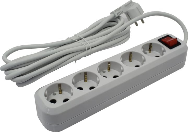 5bites SP5W-350 Сетевой фильтр 5S / 3*1.5MM2 / 16A / ABS / 5M / WHITE