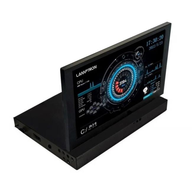 LAMP-HM070F USB дисплей Lamptron HM070 FLIP-PC Hardware Monitor-7"(FLIP AND DOWN IN PC CASE)