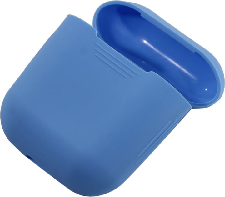 Силиконовый кейс для TWS наушников AirPods, голубой (SBECASE-001S-BU)