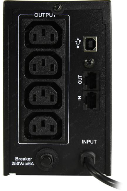 UPS 600VA Exegate SpecialPro Smart <LLB-600> <EP285580RUS> Schuko, LCD, защита телефонной  линии/RJ45,  USB