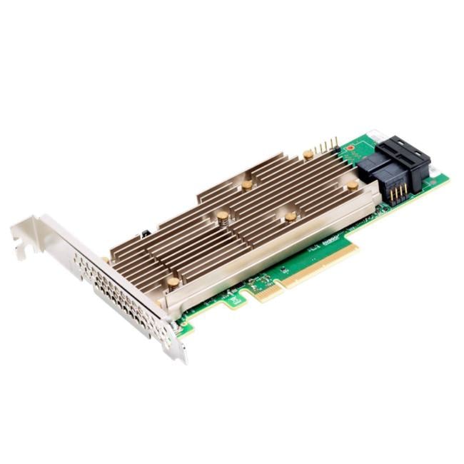 контроллер Broadcom RAID Controller 9460-8i, PCI-E 3.1 x8 LP, Tri-Mode SAS/SATA/NVMe, RAID 0,1,5,6,10,50,60, 8port (2*SFF8643), 2GB Cache, SAS3508, RTL