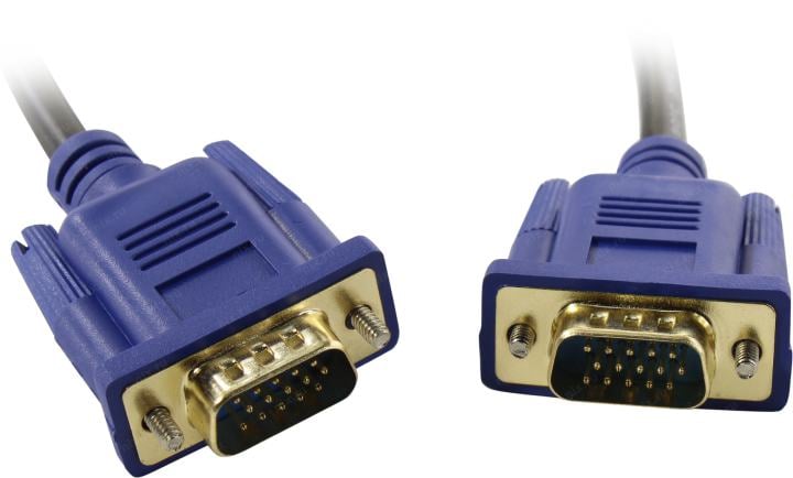 ExeGate <EX-CC-PVGA-15M15M-1.0> Кабель монитор - SVGA card (15M-15M) 1м  2 фильтра <EX294725RUS>