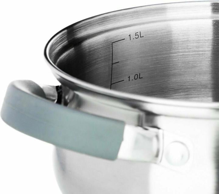 VETTA Вена Кастрюля 16х9,5см. 1,9л. со стекл. крышкой, индукция 822-043
