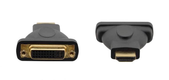 Адаптер для цифровых интерфейсов [99-9497010] Kramer Electronics [AD-DF/HM] DVI розетка на HDMI вилка