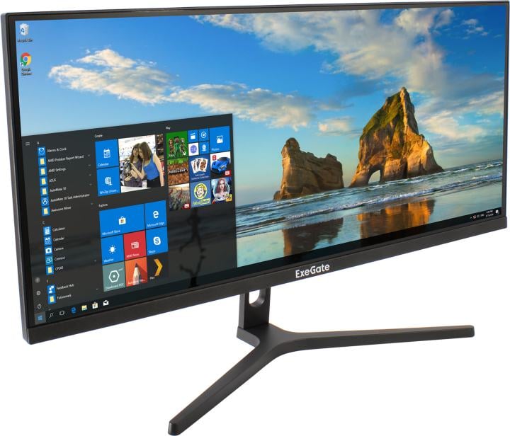 LCD ExeGate 29" ES1500 SmartView {IPS 2560x1080 75Hz 1ms 21:9 300cd 1000:1 178/178 HDMI DisplayPort USB} [EX297302RUS]
