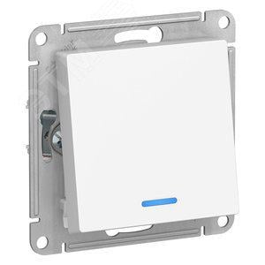 Schneider Electric AtlasDesign <ATN000163> Выключатель (1клав.,с подсветкой, внут.,  без рамки, белый)