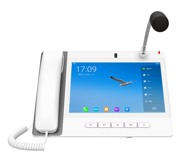 SIP-Телефон Fanvil Paging Console PhoneAndroid 9.0 Built-in Adjustable 8MP Camera with a Privacy Cover10-party Audio Conference,3-party Video ConferencPTM handsetDual Gigabit ports, PoE IntegratedHD Voice