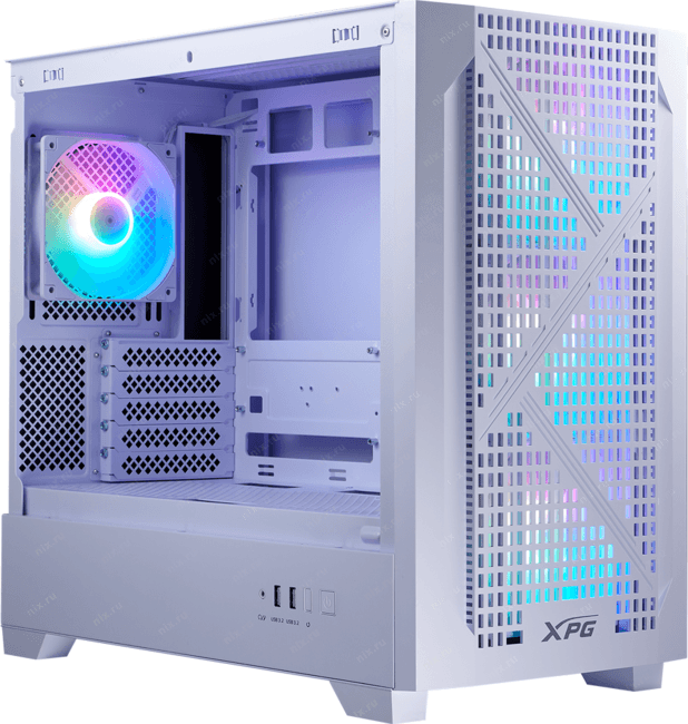 Miditower ADATA XPG LANDER 300 <LANDER300MAA-WHCWW> White  MicroATX без БП