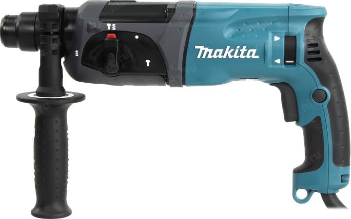 Makita <HR2470X15> Перфоратор (780W, 2.7Дж, 1100об/мин, 4500уд/мин, SDS-Plus, 3  режима, реверс, кейс)