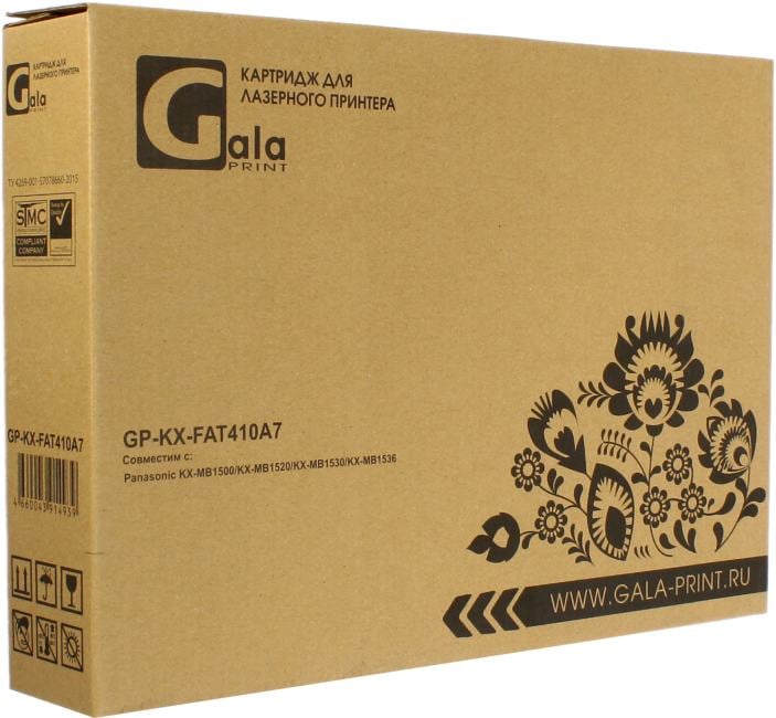 Картридж GalaPrint GP-KX-FAT410A7 черный (2500 стр) для Panasonic KX-MB1500/KX-MB1520/KX-MB1530/KX-MB1536
