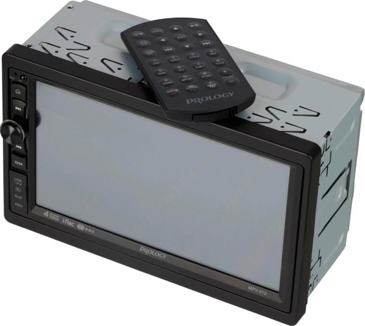 Автомагнитола Prology MPV-310, 2 DIN, 7", Bluetooth, USB Type-A, AUX, пульт ДУ
