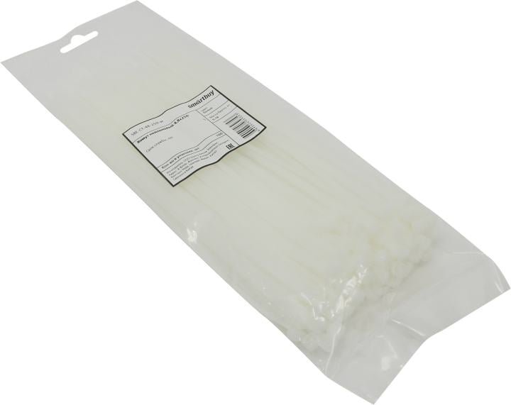 Smartbuy <SBE-CT-48-250-w White> Стяжка нейлоновая, неоткрыв. 250 мм, уп-ка  100  шт