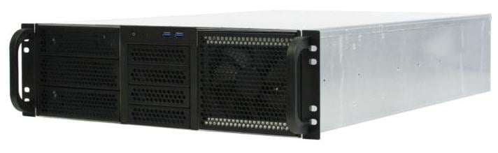 RE306-D3H9-FC-55 Корпус 3U ,3x5.25+9HDD,черный,без БП(PS/2,mini-redundant,2U-redundant),глубина 550мм,MB CEB 12"x10.5",
