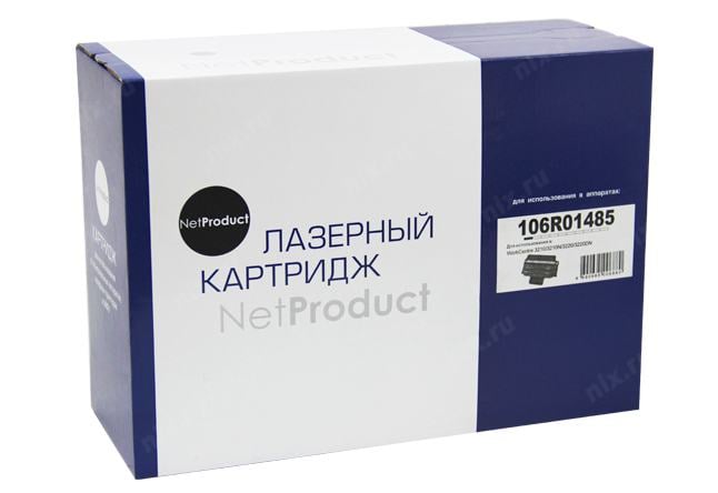 Картридж NETPRODUCT N-106R01485, черный, 2000 страниц