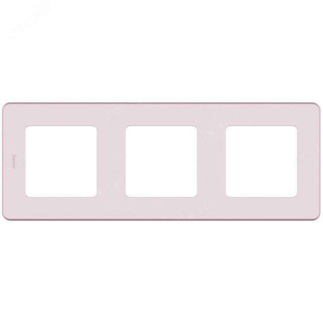 LEGRAND 673954 Рамка 3 поста INSPIRIA розовый