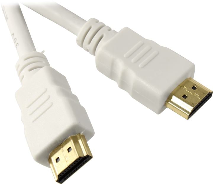 Кабель HDMI 1.8м Gembird CC-HDMI4-W-6 1.4 позолоченные разъемы экран белый