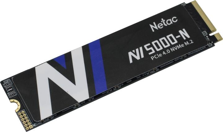 Твердотельный накопитель Netac NV5000-N 2Tb [NT01NV5000N-2T0-E4X] M.2 2280, PCI-E 4.0 x4, 3D NAND, 4800/4400MBs, NVMe 1.4, 1280TBW