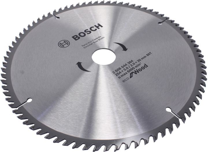 Bosch Eco for Wood <2608644384> Пильный диск по дереву (d254x3.0/2.0x30мм 80T)