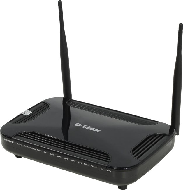 Интернет-телефония D-Link DVG-N5402G/2S1U1L/A1A Беспроводной гигабитный маршрутизатор с поддержкой 3G/LTE, 2 FXS-портами, 1 PSTN-портом (lifeline) и USB-портом