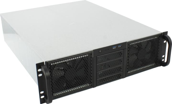 Server Case 3U Procase <RE306-D0H14-E-55> Black E-ATX,  без  БП