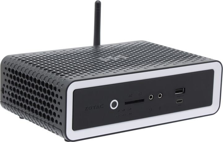 Платформа системного блока с ЦПУ Zotac ZOTAC ZBOX NANO, SFF, FANLESS, i7-1355U, 2 DDR5 SO-DIMM, M.2 SSD, 2.5"; SATAIII BAY, 2 GLAN, WIFI, BT, USBDRV, DP/HDMI, EU+UK PLUG