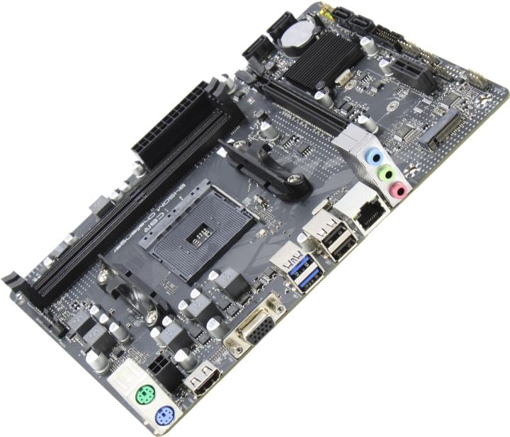 CBR B450M Challenger (V1) (RTL) AM4 <B450M> PCI-E Dsub+HDMI  GbLAN  SATA  MicroATX 2DDR4