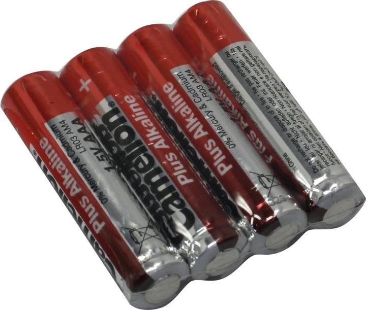 Camelion LR03-SP4, Size "AAA", 1.5V, щелочной  (alkaline)  <уп.  4 шт>