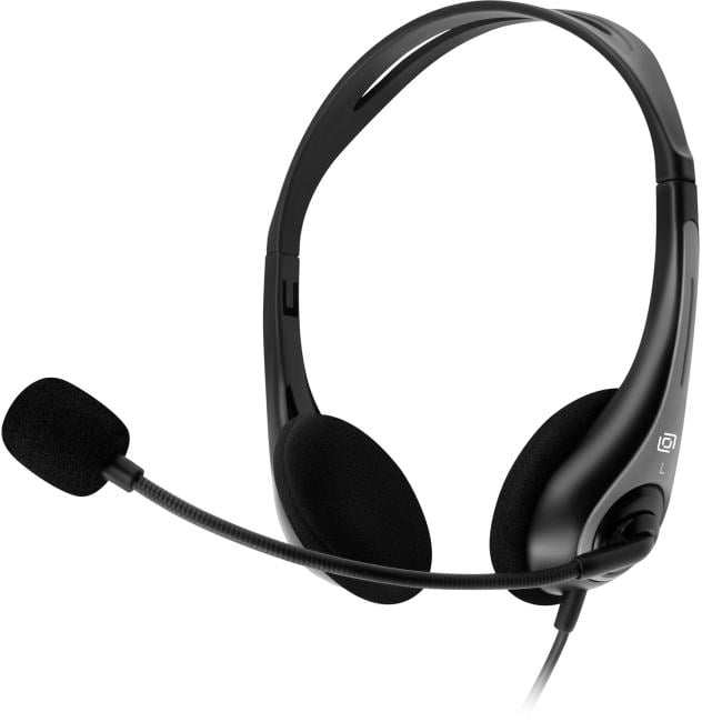 Наушники с микрофоном OKLICK HS-M300 <Black-Grey> (USB, шнур 2.2м, срегулятором  громкости)  <1876323>