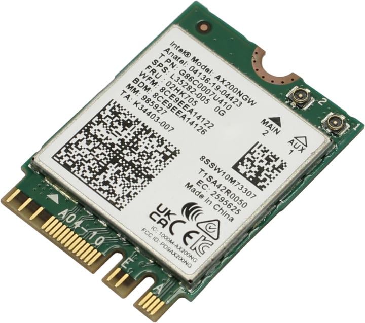 Intel <AX200.NGW> (OEM) Intel Dual Band Wi-Fi 6 AX200 M.2 WiFi a/b/g/n/ac/ax +  BT5.1  (OEM)