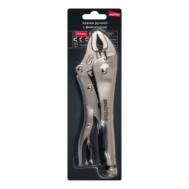 SBT-LP-250p1 Зажим ручной с фиксатором 250 мм, Smartbuy tools
