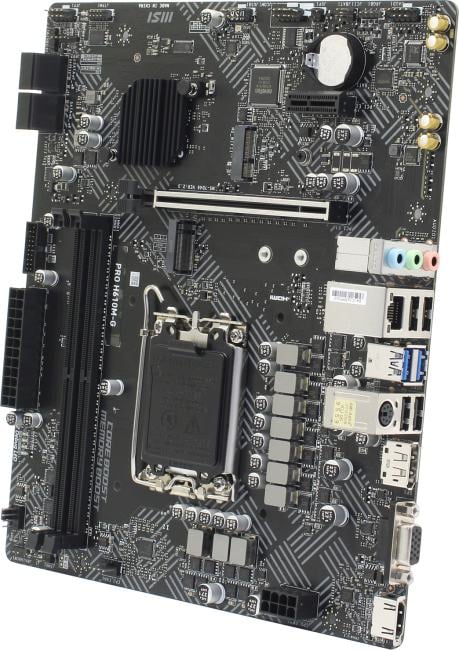 MSI PRO H610M-G WIFI DDR4 (RTL) LGA1700 <H610> PCI-E Dsub+HDMI+DP GbLAN+WiFi+BT SATA MicroATX 2DDR4