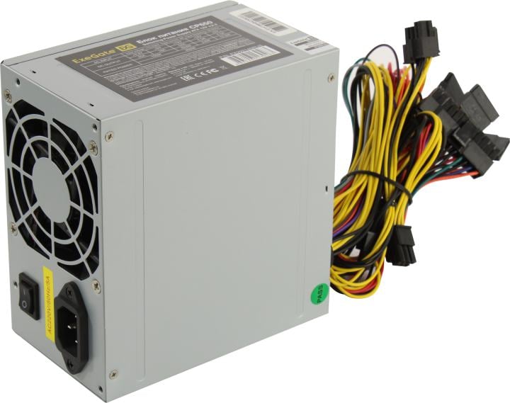 Блок питания ExeGate ATX-CP650-PC+кабель 220V <EX292145RUS-PC> 650W  ATX  (24+2x4+6/8пин)