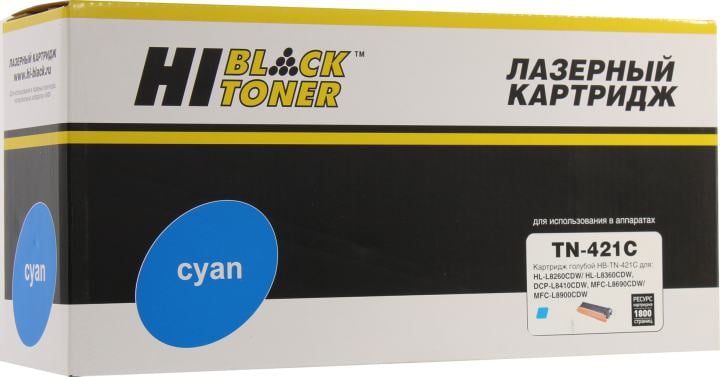 Тонер-картридж Hi-Black HB-TN-421C Cyan  для Brother HL-L8260/8360/MFC-L8690/8900/DCP-L8410