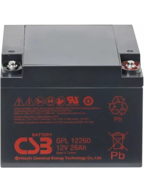 Батарея для ИБП CSB GPL-12260 (12V, 26Ah) для UPS клеммы F2