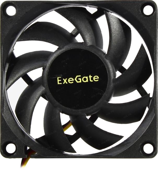 Exegate EX297041RUS Вентилятор 12В DC ExeGate ExtraPower EP07015B3P (70x70x15 мм, 2-Ball (двойной шарикоподшипник), 3pin, 3000RPM, 28dBA)