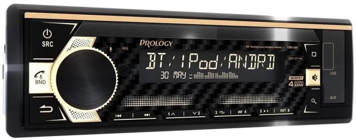 Автомагнитола PROLOGY CMD-350, 1DIN, 4x55Вт, USB, Bluetooth
