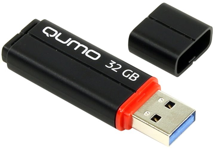 Qumo Speedster <QM32GUD3-SP-black> USB3.0  Flash  Drive  32Gb (RTL)