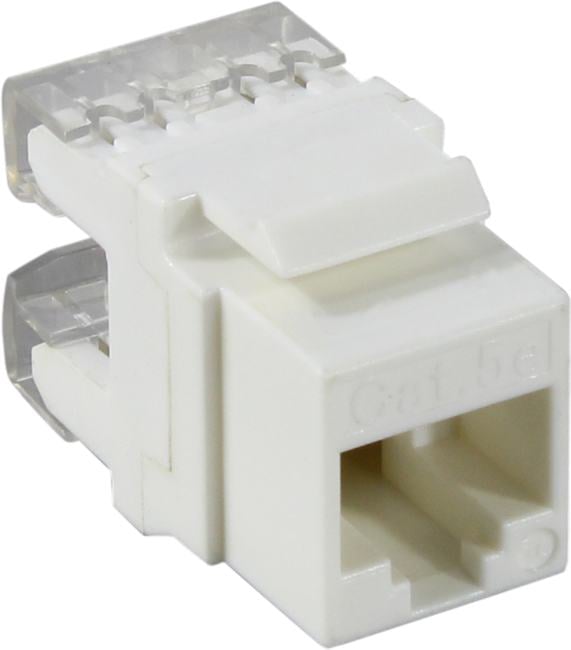 5bites <KJU55-02W-1шт> Модуль Keystone Jack Cat.5e, 110  IDC 180, белый