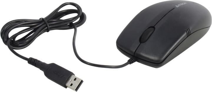 A4Tech V-Track Optical Mouse <OP-530NUS Black>  (RTL) USB 3btn+Roll